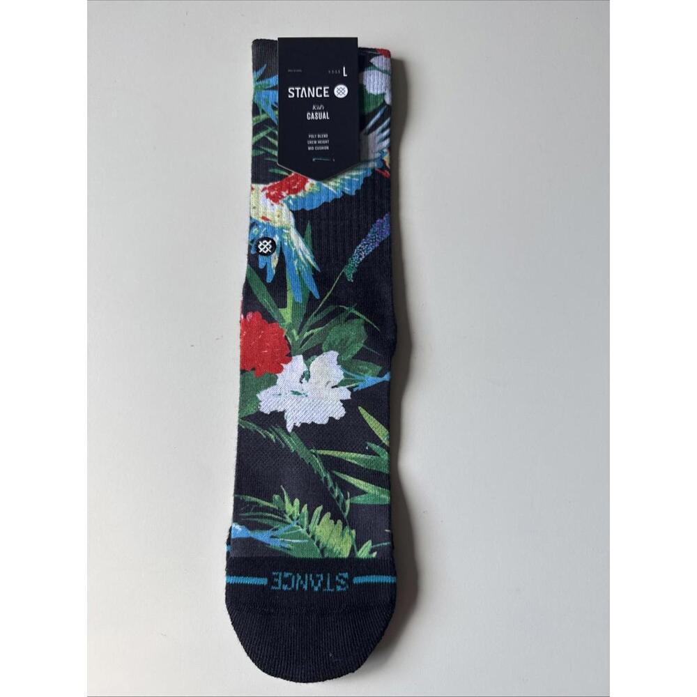 NEW Stance Kid's Casual Bird Cage Crew Socks Youth Large 3-5.5